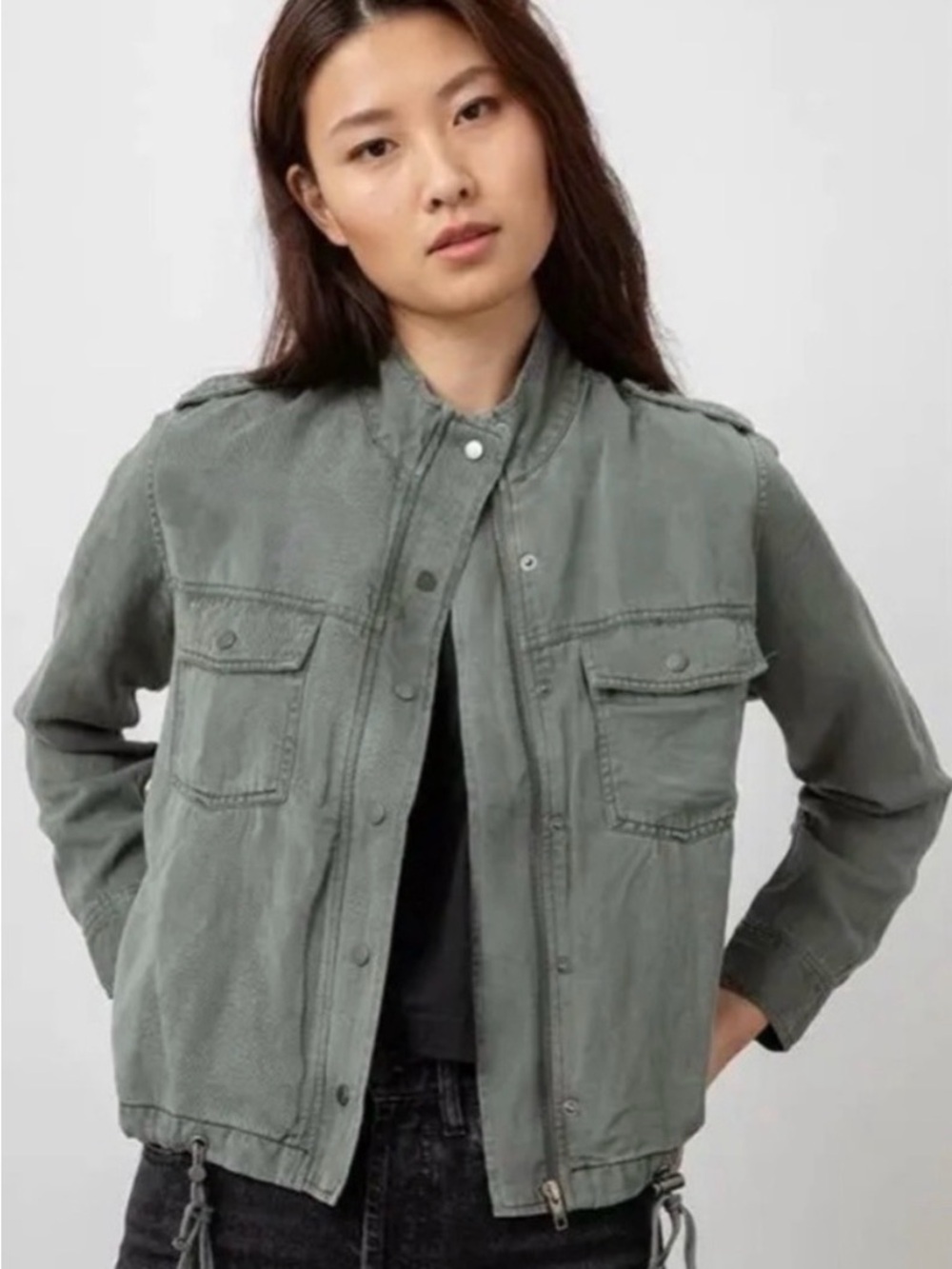 Rails Collins Utility Jacket in Pine olive green XS